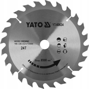 Tarcza Widiowa Do Drewna 190x24tx20mm Yato