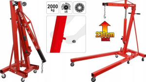 Żuraw Warsztatowy 2000kg, Zakres Podnosz 25-2300mm