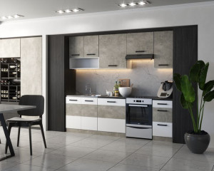 Meble Kuchenne Zestaw Mebli Kuchnia 2,4 M Beton