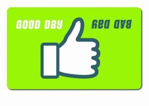 Deska śniadaniowa Classic, wzór Good Day / Bad Day