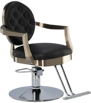 Fotel Fryzjerski Barberski Hydrauliczny Chrom