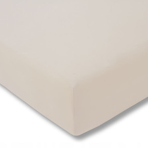 Prześcieradło Jersey z gumką 180x200 cm Kremowe