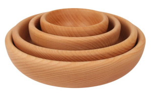 Miski Drewniane Komplet Do Serwowania Na Owoce 12, 16, 22, 26 Cm