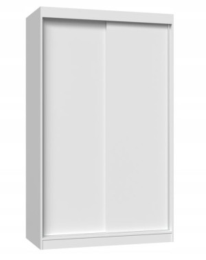 Szafa Przesuwna Iga 120 Cm Drzwi Przesuwne Półki Biel