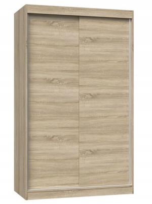 Szafa Przesuwna Iga 120 Cm Drzwi Przesuwne Półki Dąb Sonoma
