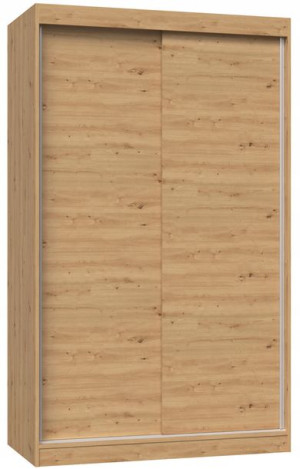 Szafa Przesuwna Iga 120 Cm Drzwi Przesuwne Półki Dąb Artisan
