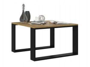 Stolik Kawowy Ława Loft Modern Mini Dąb Artisan Czerń