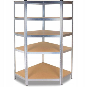 Regał Magazynowy Narożny Metalowy Gc9030 Mdf 875kg