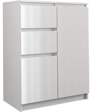 Komoda 2d2s - Biel Połysk