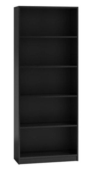 Regał 60cm Półka Szafka Książki Segregatory Czarny