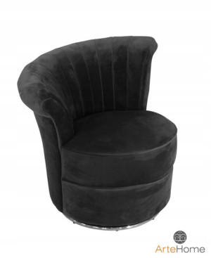 Fotel nowoczesny Gabi Glamour Black/silver