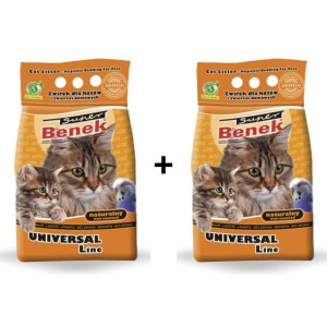 SUPER BENEK ZESTAW Uniwersalny żwirek naturalny 2 X 10l