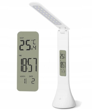 Lampka Na Biurko Data Temperatura Alarm Termometr