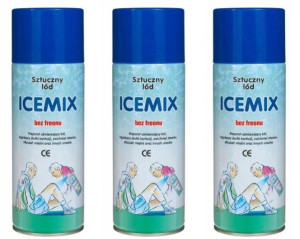 Ice-mix Spray Chłodzący - Sztuczny Lód - Zestaw 3x