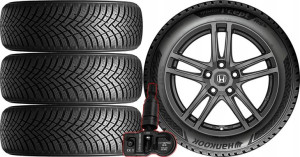 Koła Zima Honda Fr-v Frv Hankook 205/50r17 + Tpms