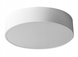 Lampa Plafon 40cm Okrągła Biała Sufitowa Żyrandol