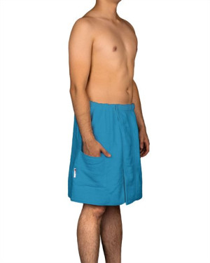 Kilt Ręcznik Męski Do Sauny Frotte 140x50 Morski