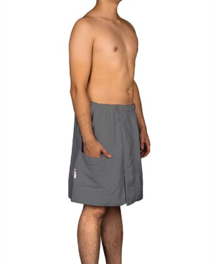 Kilt Ręcznik Męski Do Sauny Frotte 140x50 Grafit