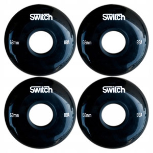 KÓŁKA 68mm DO ROLEK PU 88A HIGH REBOUND 4szt Black