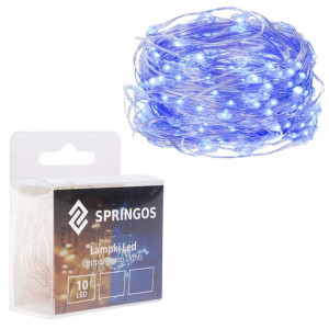 Lampki choinkowe 10 LED druciki mikro na baterie