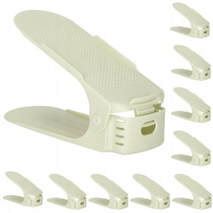 Uchwyt na buty, regulowany organizer z 3 poziomami zielony