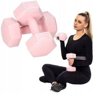 Zestaw Hantli 2x2kg Hantelki Ciężarki Fitness