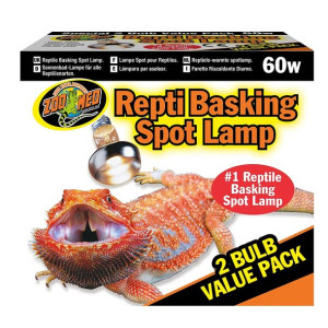 Zoomed Repti Basking Spot Lamp 60w - Żarówka Grzewcza Punktowa 2 Sztuki