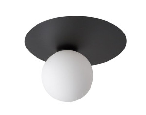 Argon lampa sufitowa 1-punktowa okrągła czarna Sigma