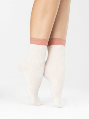 FIORE BISCUITT - Skarpetki 60 k.:Ecri Pink r.:UNI
