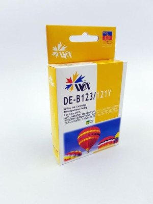 Tusz Wox Yellow Brother Lc 123Y (Tusze Z Chipem) Zamiennik Lc123Y
