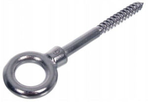 Śruba Nierdzewna Z Uchem Gwint Do Drewna 6x60mm A4
