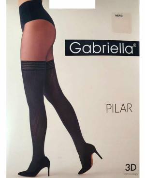 GABRIELLA PILAR Rajstopy damskie k.:NERO r.:4