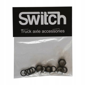 Nakrętki na ośkę trucków x4+speed rings deskorolka