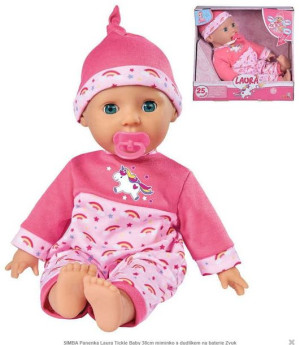 NEW BORN BABY - lalka Laura z łaskotkami 38cm