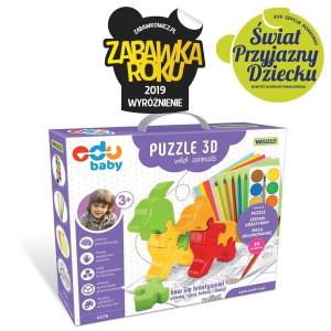 Puzzle 3D dzikie zwierzęta