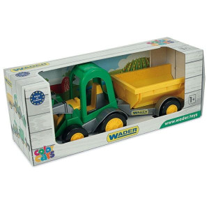 Farmer traktor ładowarka z przyczepą w kartonie