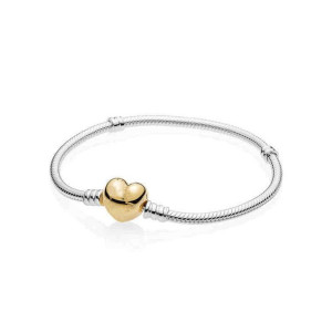 Bransoletka Baza Modułowa Serduszko Srebro Charms do Pandora