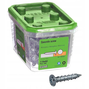 Wkręty do betonu Essve 105281 7,5 x 42 mm 100 szt.