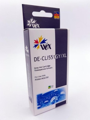 Tusz Wox Gray Canon Cli 551G Z Chipem Zamiennik Cli551G (6512B001)