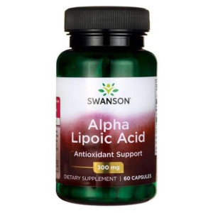 SWANSON ALA Kwas Alfa Liponowy 300 mg 60 kaps.