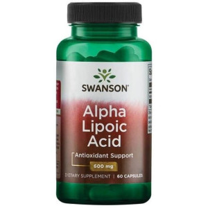 SWANSON ALA Kwas Alfa Liponowy 600 mg 60 kaps.