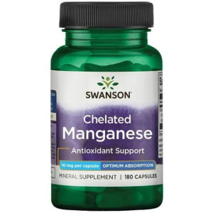 SWANSON Albion Chelat Manganu 10 mg 180 kaps.