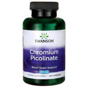 SWANSON Chrom Pikolinian 200 mcg 200 kaps.