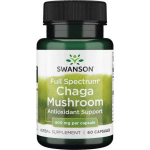 SWANSON Full Spectrum Chaga Mushroom 60 kaps.
