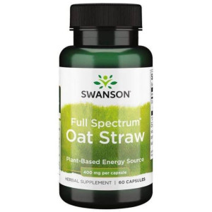 SWANSON Full Spectrum Owies Zwyczajny 400 mg 60 kaps.