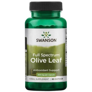 SWANSON Full Spectrum Liść Oliwki 400 mg 60 kaps.