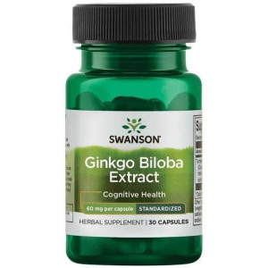 SWANSON Ginkgo Biloba Ekstrakt 60 mg 30 kaps.