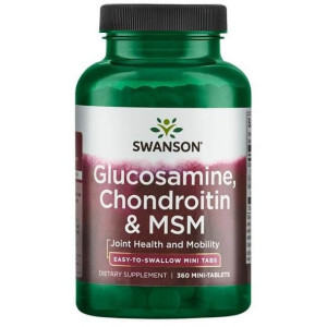 SWANSON Glukozamina Chondroityna MSM 360 tab.