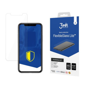 Niepękające szkło hybrydowe do iPhone X, 3mk FlexibleGlass Lite