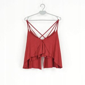 Asymetryczny Crop Top Damski Wizualnie R.l